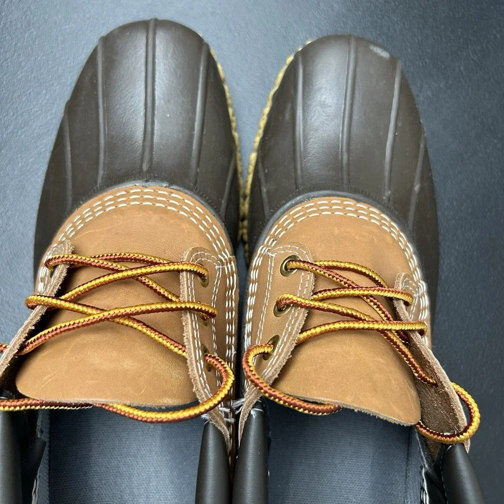 L.L. Bean Gumshoe Boots Men's Size 11 Tan/Bean Boot Brown/Gum Waterproof I M